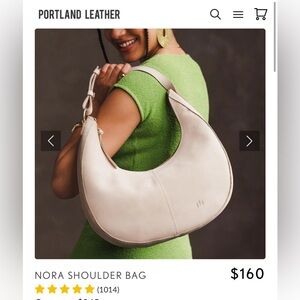 Portland Leather NORA SHOULDER BAG large in DRAGON BONE!!! ✨❤️✨